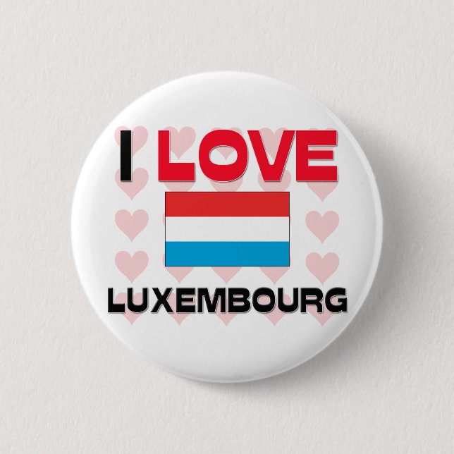 I Love Luxembourg 2 Inch Round Button (Front)