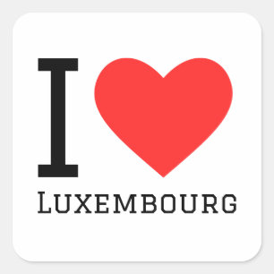 I love luxembourg sticker
