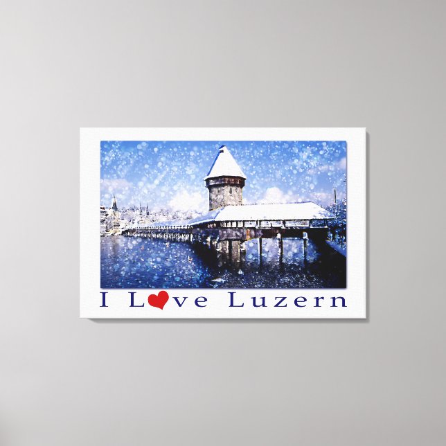 I Love Luzern - Wrapped Canvas (Front)