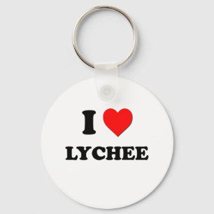 I Love Lychee ( Food ) Keychain