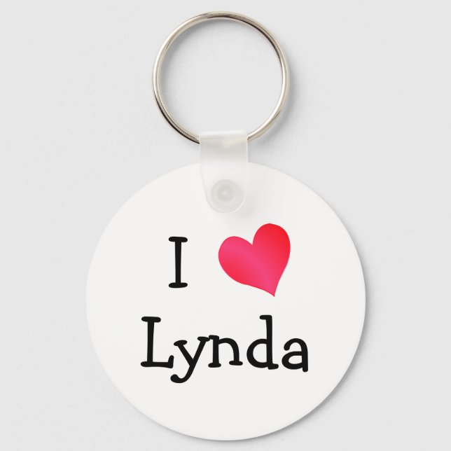 I Love Lynda Keychain (Front)