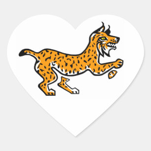 I love  LYNXES - Wildlife - Nature Heart Sticker