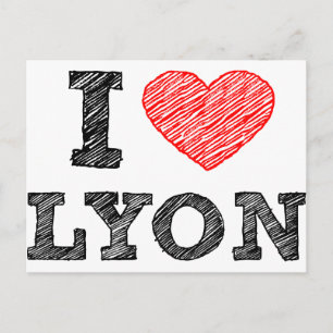 I Love Lyon Postcard