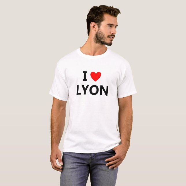 I Love Lyon - Rouge T-Shirt (Front Full)