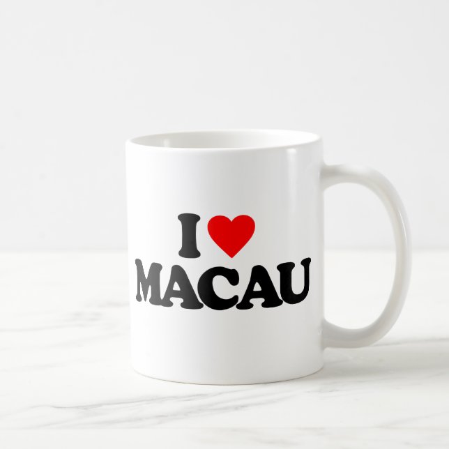 I LOVE MACAU COFFEE MUG (Right)