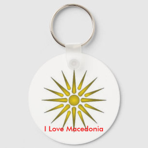 I love Macedonia Keychain