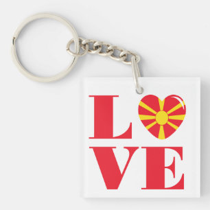 I love Macedonia Keychain