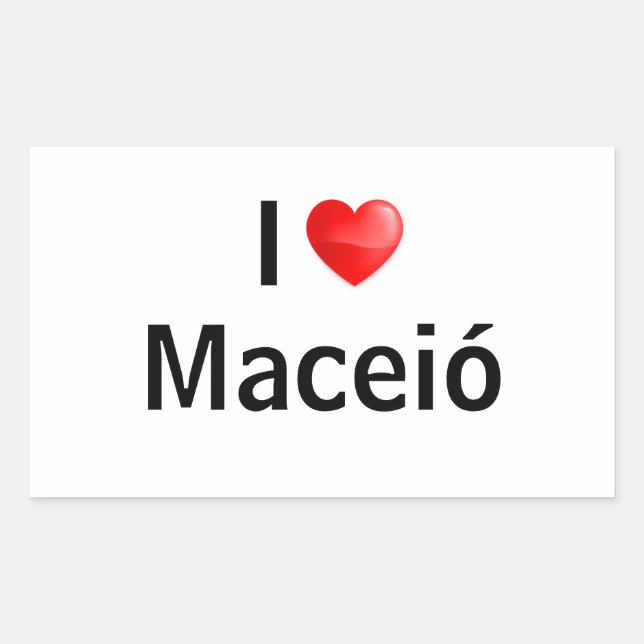 I love Maceió Sticker (Front)