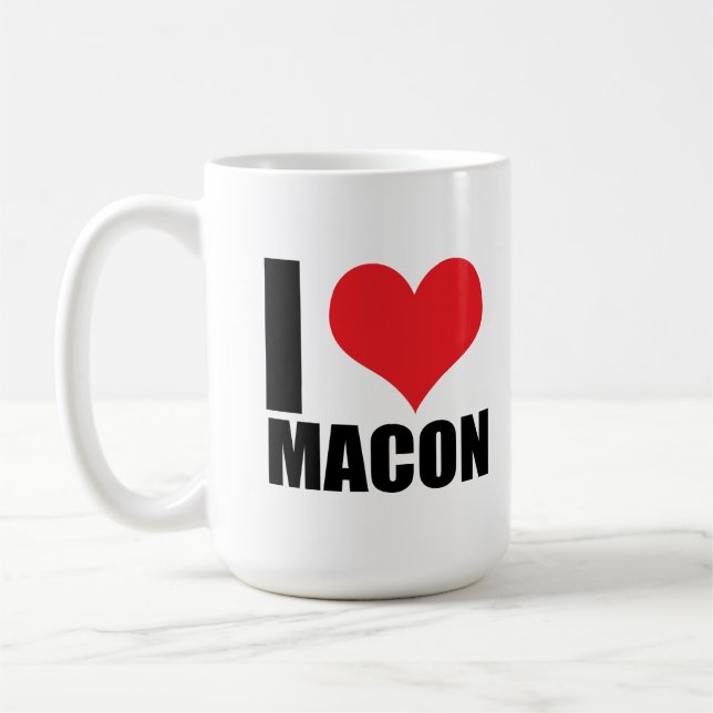 I love Macon Coffee Mug (Left)