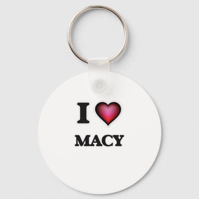 I Love Macy Keychain (Front)