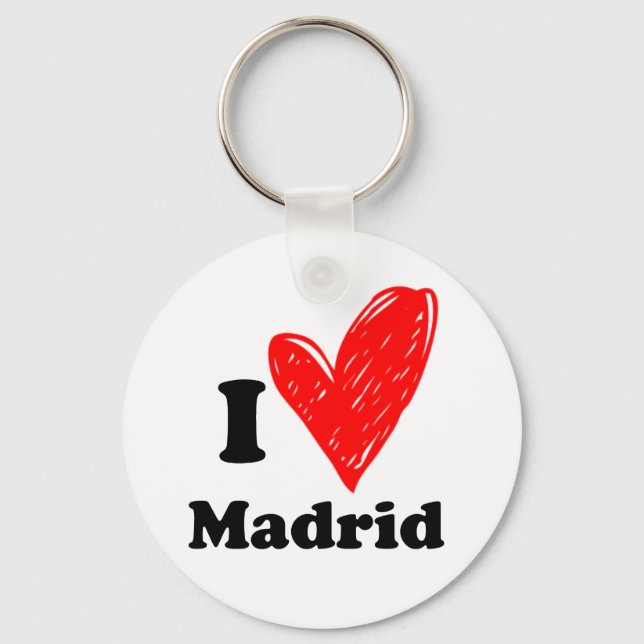 I Love Madrid Keychain (Front)