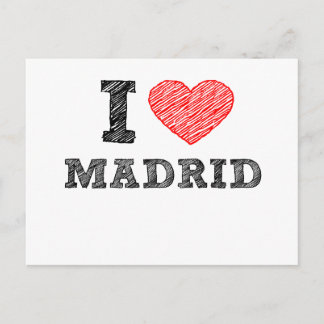 I Love Madrid Postcard