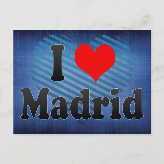 I Love Madrid, Spain. Me Encanta Madrid, Spain Postcard (Front)
