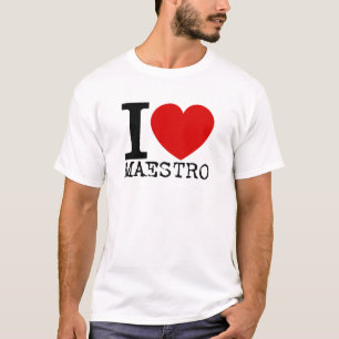 I Love Maestro (Black) T-Shirt