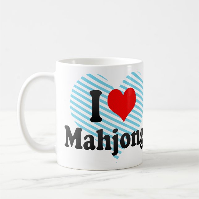 I love Mahjong Coffee Mug (Left)