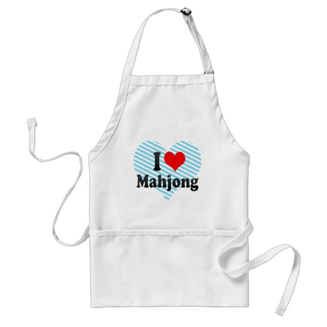 I love Mahjong Standard Apron (Front)