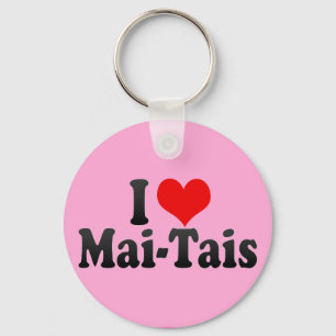 I Love Mai-Tais Keychain