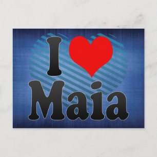 I Love Maia, Portugal Postcard
