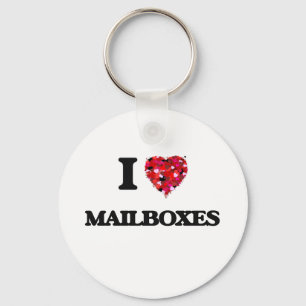 I Love Mailboxes Keychain