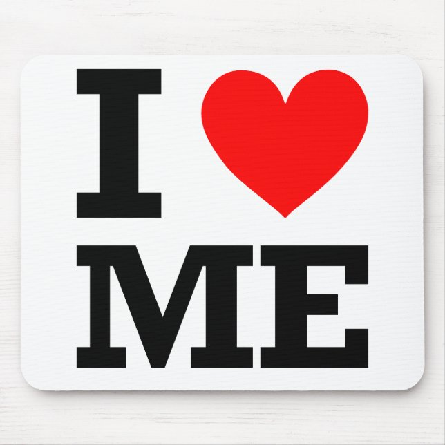I Love Maine Design Mouse Pad (Front)