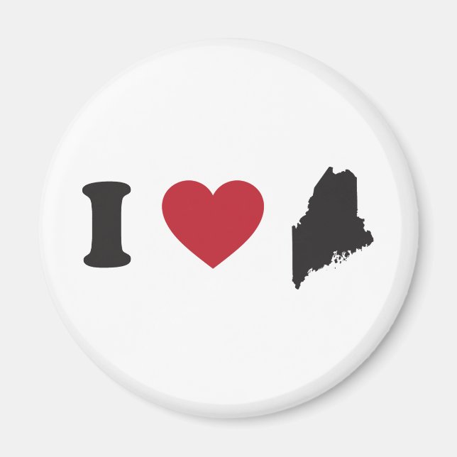 I Love Maine Magnet (Front)