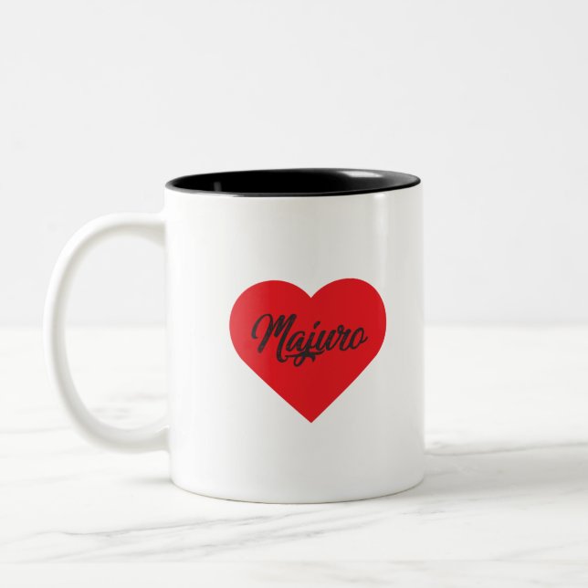 I Love Majuro Two-Tone Coffee Mug (Left)