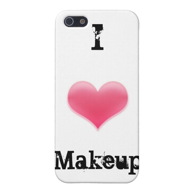 "I Love Makeup" iPhone Case (Back)
