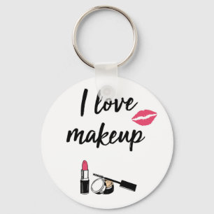 I Love Makeup Keychain