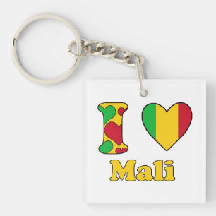 I love Mali Keychain
