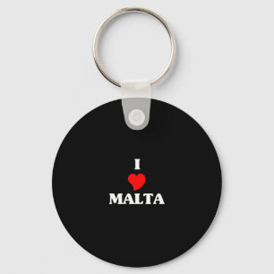 I Love Malta Keychain