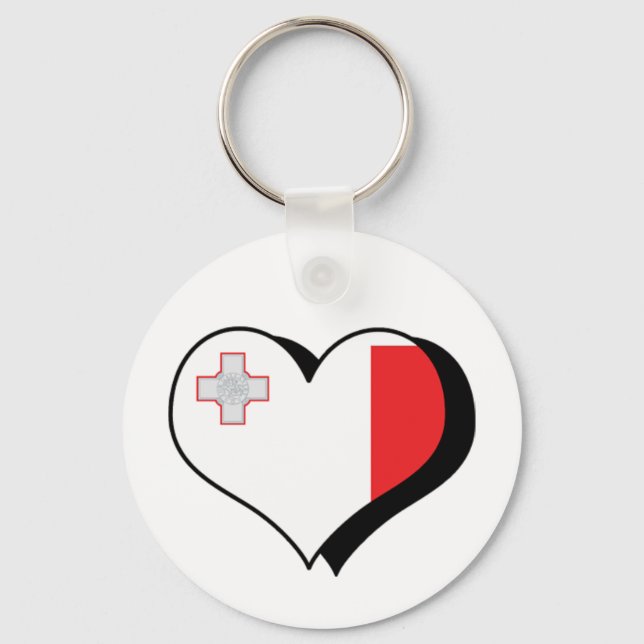 I Love Malta Keychain (Front)