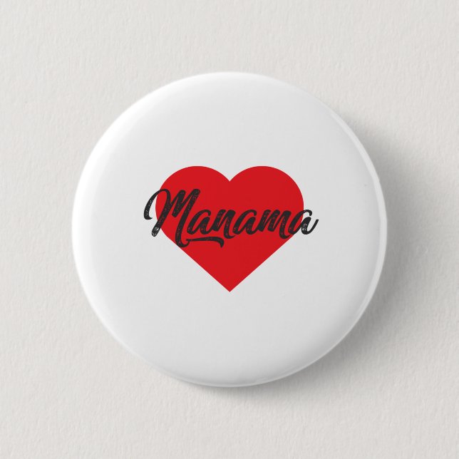 I Love Manama - Bahrain 2 Inch Round Button (Front)