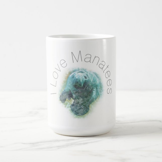 I Love Manatees Coffee Mug (Centre)