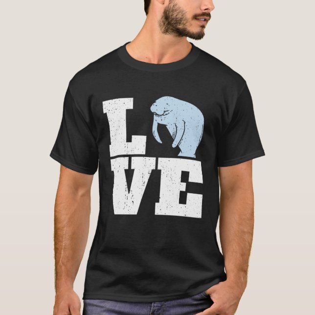 I Love Manatees Pullover Hoodie (Front)