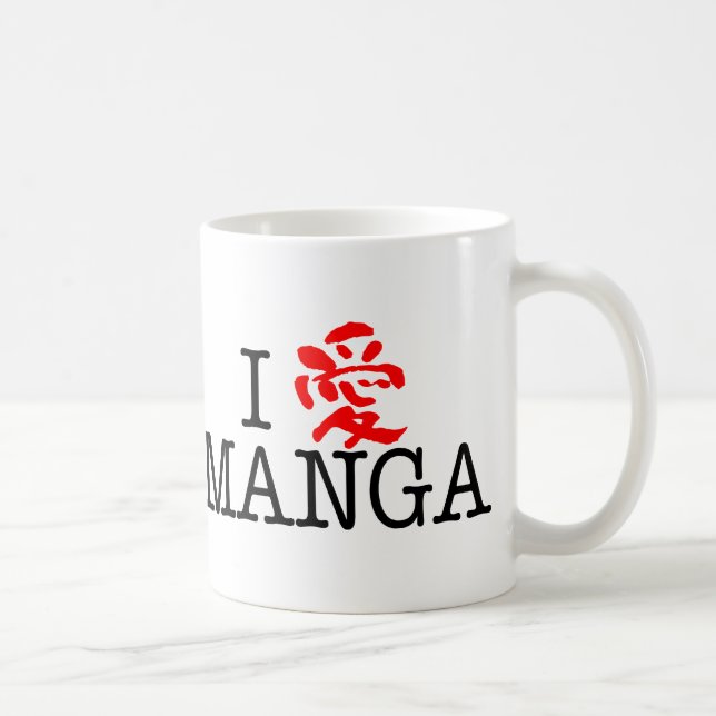 I Love Manga Coffee Mug (Right)