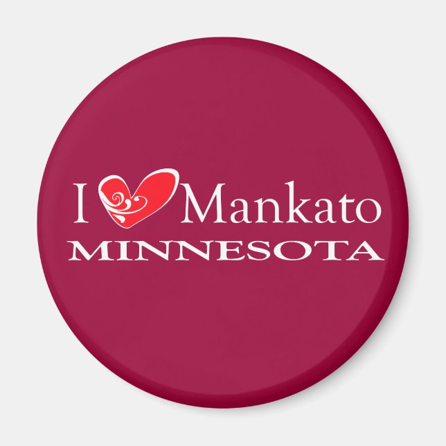 I Love Mankato Minnesota Magnet (Front)