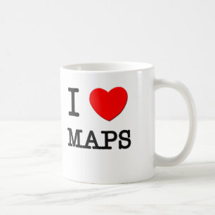I Love Maps Coffee Mug