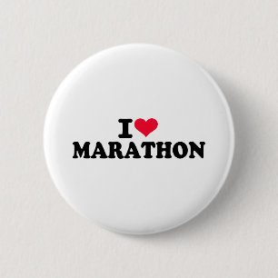 I love Marathon 2 Inch Round Button
