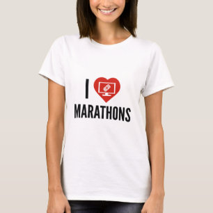 I Love Marathons T-Shirt