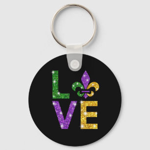 I Love Mardi Gras Mardi Gras Shirt For Girls Keychain