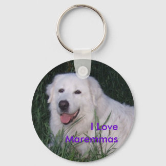 I Love Maremmas Keychain