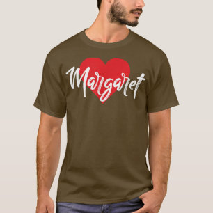 I Love Margaret First Name T I Heart Named  T-Shirt
