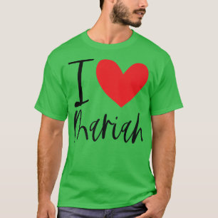I Love Mariah Name Personalized Girl Woman BFF Fri T-Shirt