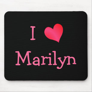 I Love Marilyn Mouse Pad