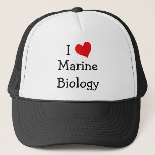 I Love Marine Biology Trucker Hat