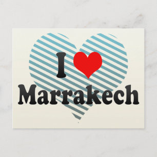 I Love Marrakech, Morocco Postcard