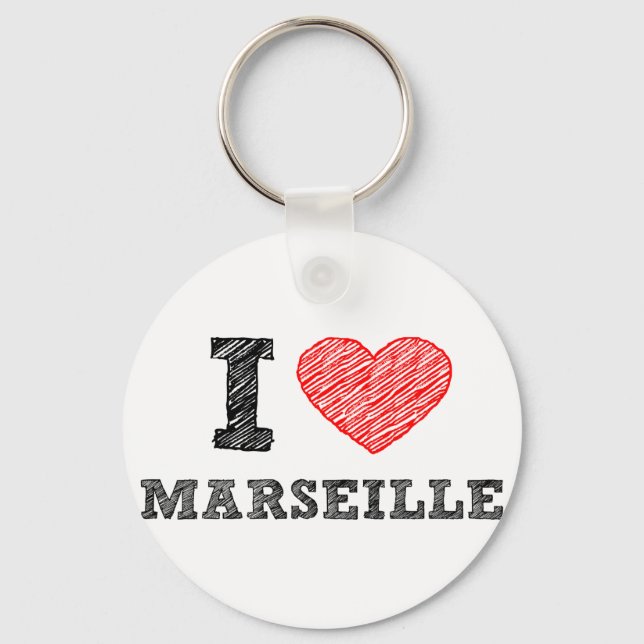 I-love-Marseille Keychain (Front)