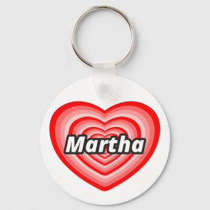 I love Martha Keychain