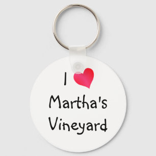 I Love Martha's Vineyard Keychain