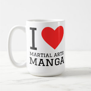 I love martial arts manga coffee mug